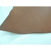 Blankleder Büffel cognac ca. 0,7-0.9 qm Sattlerleder vegetabil Fahlleder