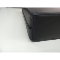 Sitzpolster Napoli Echtleder - schwarz - 100x66x14 cm SALE