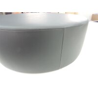 Lounge Hocker Napoli Echtleder rund