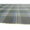 Autostoff VW Clark Golf GTE anthrazit schwarz mit blauem Streifen und 3 mm Schaum und Charmeuse